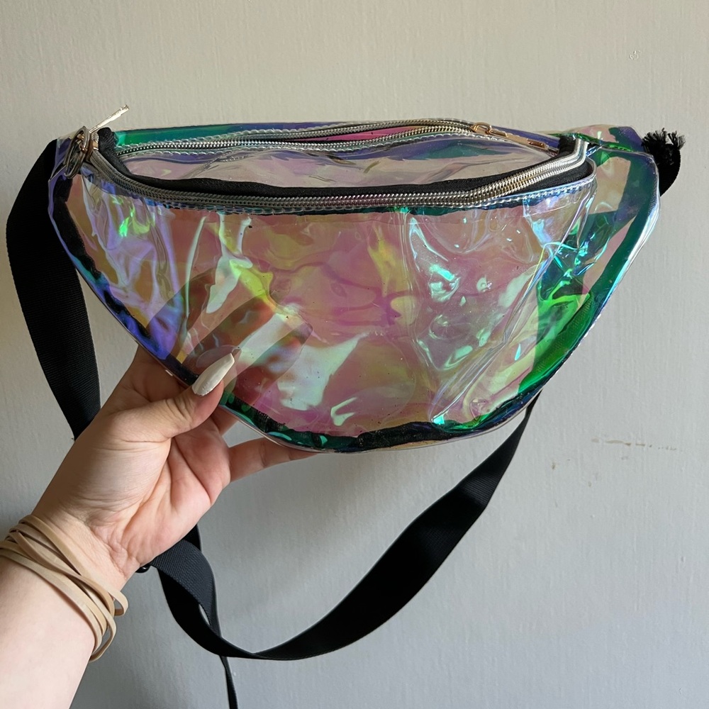 Clear Iridescent fanny pack